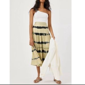 Anthropologie Neeru Kumar tie dye maxi skirt medium